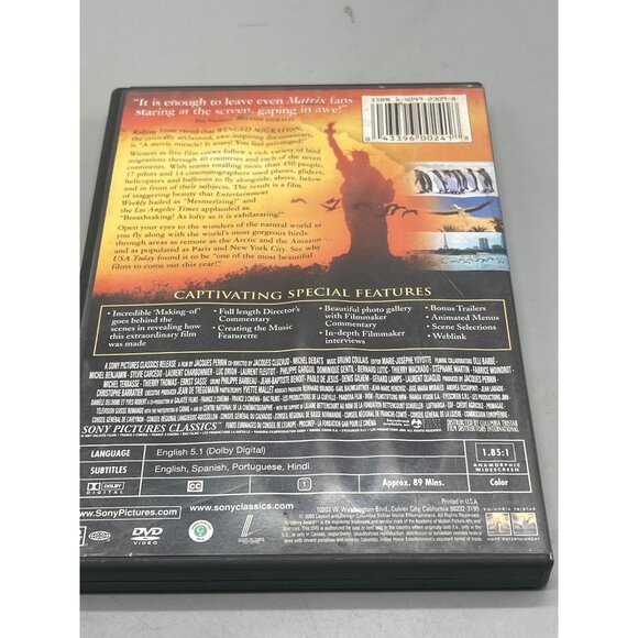 Winged migration DVD 2003 english 89 min sony pictures G READ - Picture 2 of 3